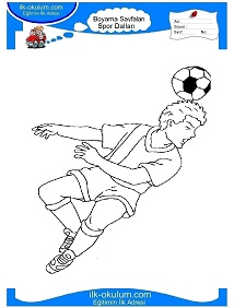 Çocuklar İçin Futbol Boyama Sayfaları 
